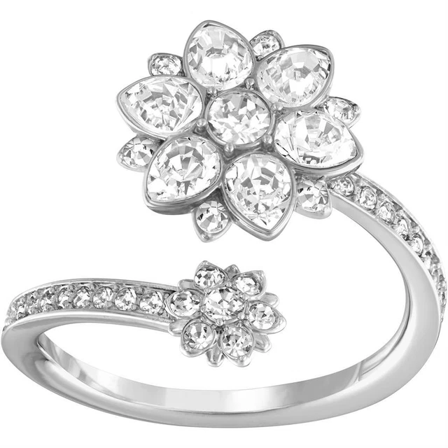 Swarovski Crystal | Rhodium Celestial Ring ✪New✪ 5112414 Retired 55 Cry Rhs Rare