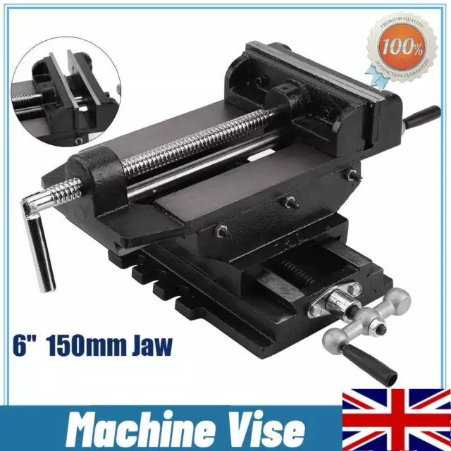 6" Cross Slide Vise Drill Press Metal Milling Clamp Machine Bench Clamp Vice New