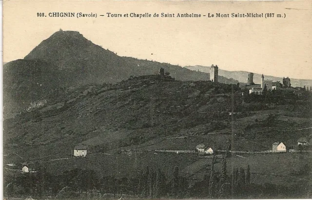 Postcard Chignin Tours Et Chapel De St Anthelme Le Mont St Michel