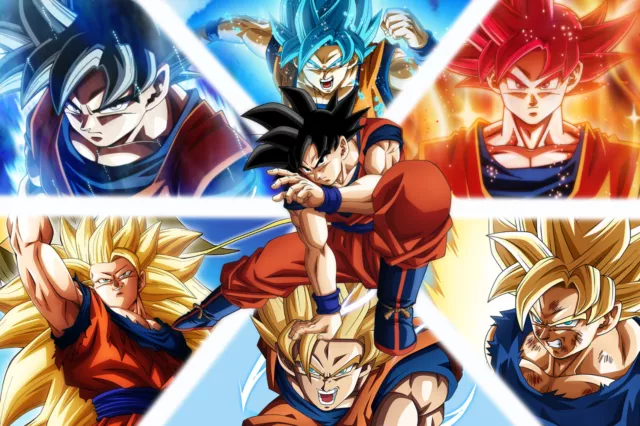 Dragon Ball Poster Goku Ultra Instinct Incomplete walk 12inx18in Free  Shipping