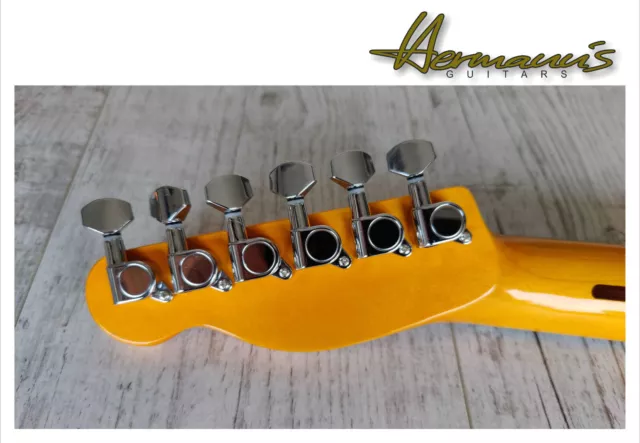 Gotoh Stile Cromo Meccaniche Chitarra 6 IN Reihe, per 10mm Lochbohrungen 2