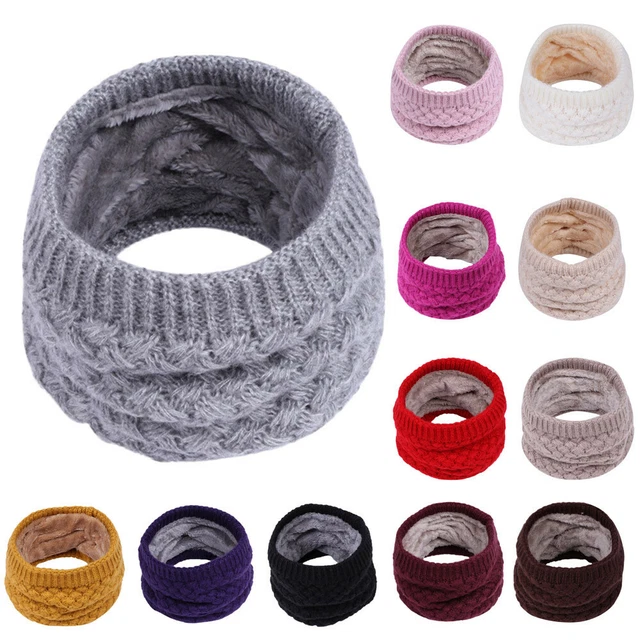 Children Winter Scarf Wraps Boys Girls Knitted Collar Neck Warmer Shawls Scarves