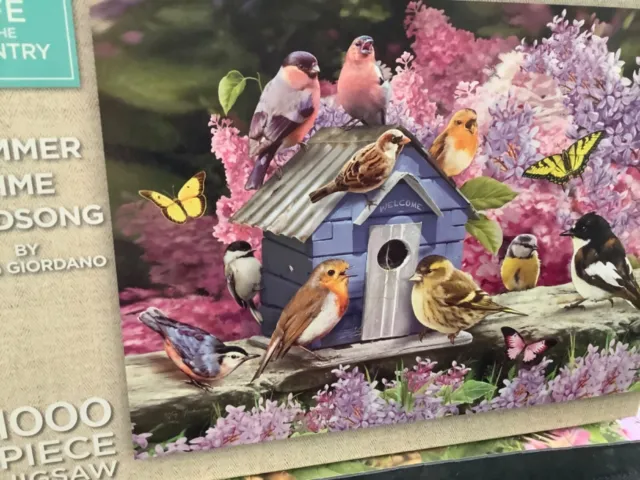 WH Smith 1000 piece Jigsaw Puzzle Summertime Birdsong