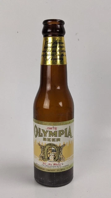 Vintage Olympia Beer Empty Beer  Bottle Olympia WA "It's in the water"