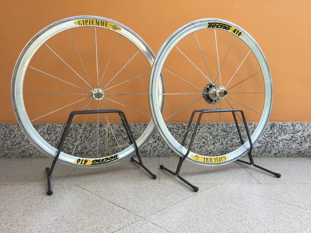 Roue Avant Vélo De Route Gipiemme Tecno 416 En Aluminium - Jante 700C, Frein Sur Jante, Occasion Bon état