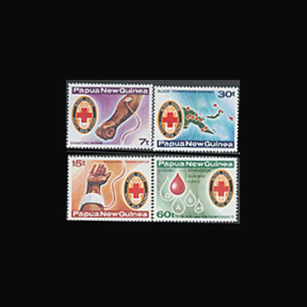 PAPUA NEW GUINEA, Sc #521-24, MNH, 1980, Red Cross, Blood Donation, AR6FTI-9