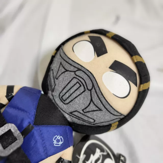 Mortal Kombat X 8" Sub-Zero Plush Figure Lin Kuei Grand Master Ninja Clan Mezco 3