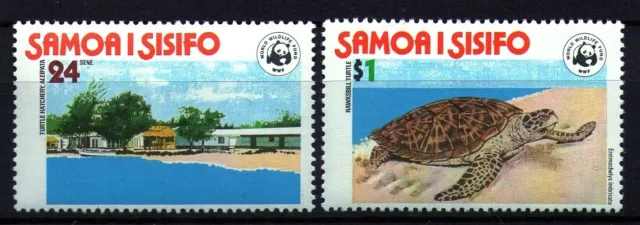 WWF Vorläufer 1978 Samoa Karettschildkröte Mi.Nr. 370-71 **/MNH