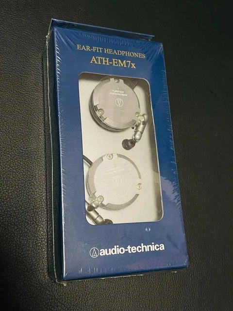 ヘッドホン audio-technica EAR-FIT ATH-EM7 silver Audio-Technica ATH-EM7x Aluminum Ear Fit Headphone Grey