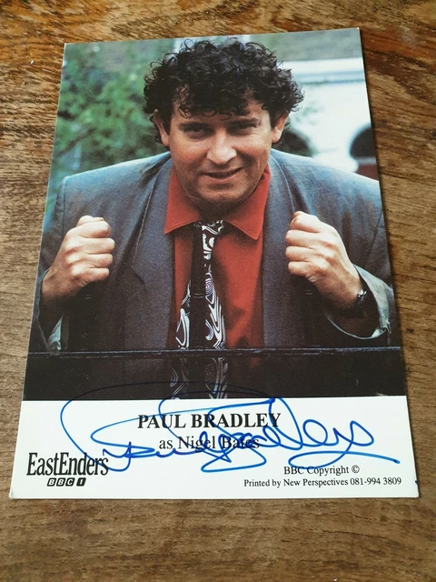 BBC EastEnders Nigel Bates Hand Signed Cast Card Paul Bradley Autograph