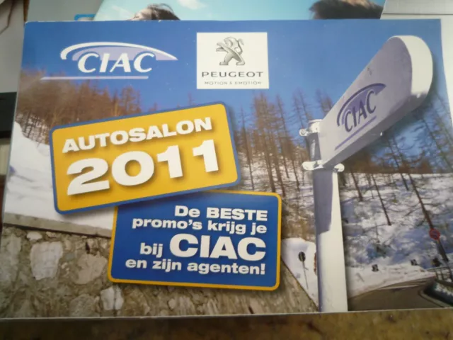 GAMME TARIF 2011 CIAC Belgique  sales brochure catalogue prospekt neerlandais