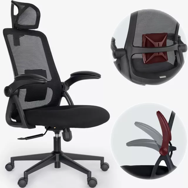 OFFICE CHAIR Ergonomic Cushion OBN52BKUK 68.00 PicClick UK