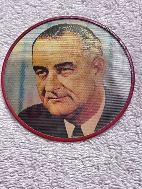 Vtg. Lg. 1964 Lyndon B. Johnson LBJ Flasher Political Campaign Button