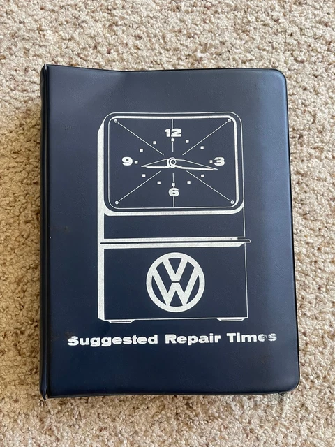 1971 VW dealership suggested repair times book, type 3.