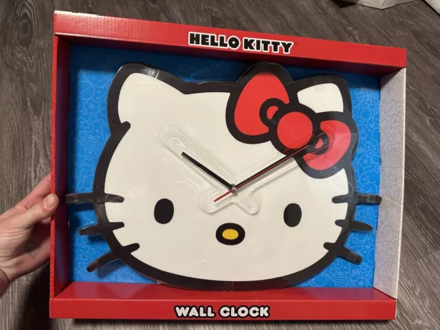 Hello Kitty Wall Clock Clock Ribbon Red Sanrio Inspired by You.
