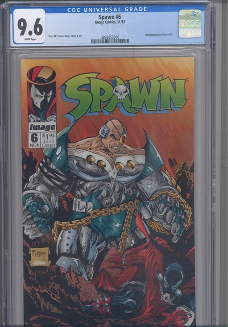 Spawn #6 CGC 9.6 1992 Image Comics 1st App Overkill