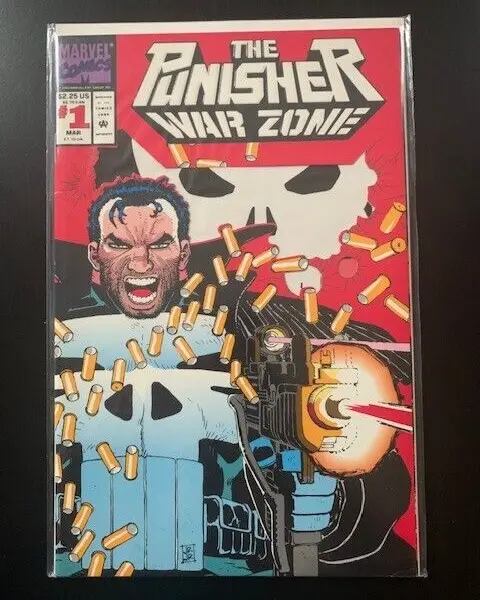 The Punisher War Zone #1 (1992) Direct Ed. [VF]; Special die-cut cover