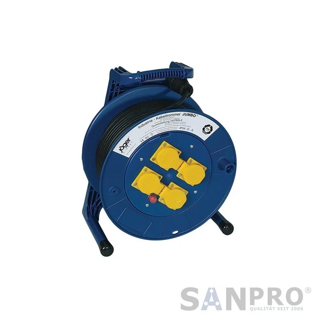 JUMBO Tambour pour Câble - 50 M - H05RR-F - 3 X 1,5 MM ² - 4