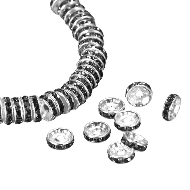 https://www.picclickimg.com/43UAAOSwjdRliok8/100Pcs-8mm-Rondelle-Spacer-Beads-Silver-Plated-Black.webp