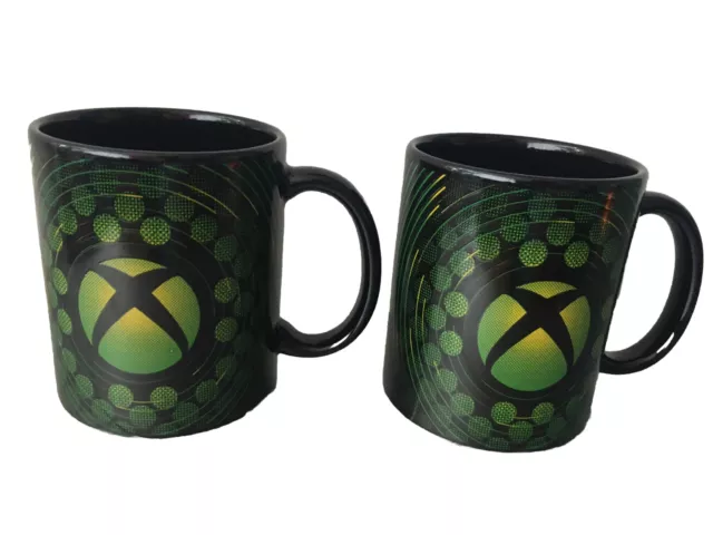 Official XBox Mugs Gamer Gift Gaming Pair Of Ceramic Mug NEW