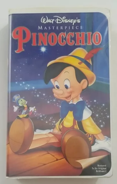 Pinocchio Walt Disneys Masterpiece VHS Movie