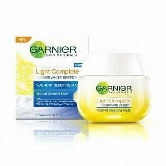 50 ml Garnier Light Complete Yoghurt Sleeping Mask Whitening Night Cream Beauty
