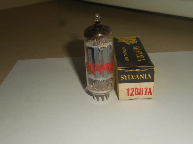 12BH7A Vacuum Tube SYLVANIA Nos AC JFP Date Code Nib Tested