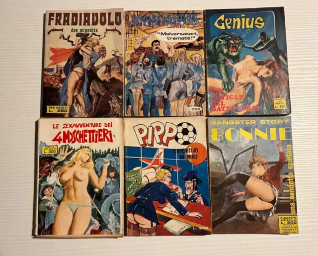 Lotto di 12 Fumetti Erotici anni 70