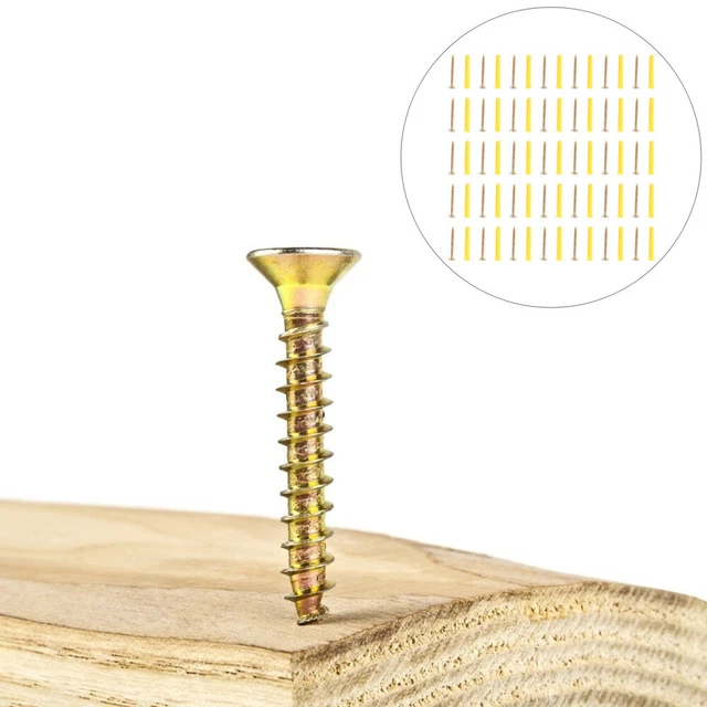 100 Sets Dehnschraubensatz Spitze Betonschrauben Selbst Bohren Bolzen