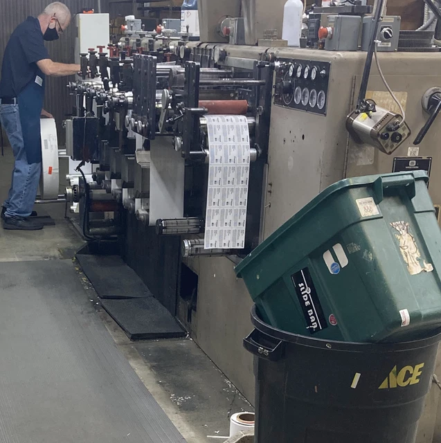 Webtron 750 Flexo Press 5 color