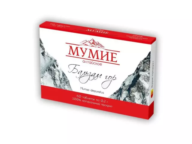 Mumijo Altai Bergbalsam Mumio Mumie Hohe Qualität Shilajit 60 Tabl Мумиё Мумие