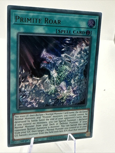 YU GI OH 2025 Mega-Pack Primite Roar 1st Ed Near Mint Ultra Rare MP25 ...