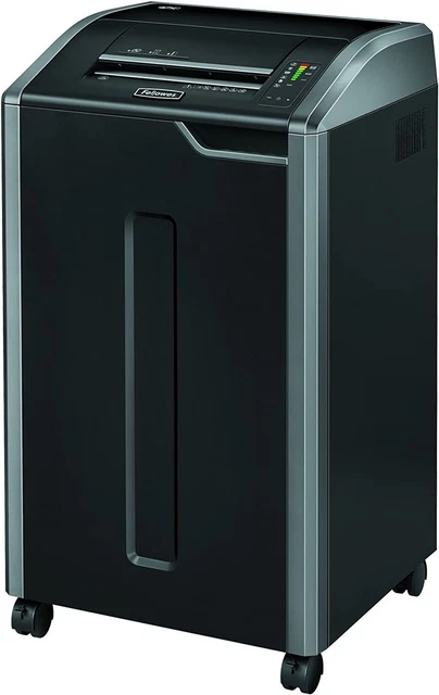 Fellowes Powershred 425Ci 100% Jam Proof Commercial Grade Black/Dark Silver