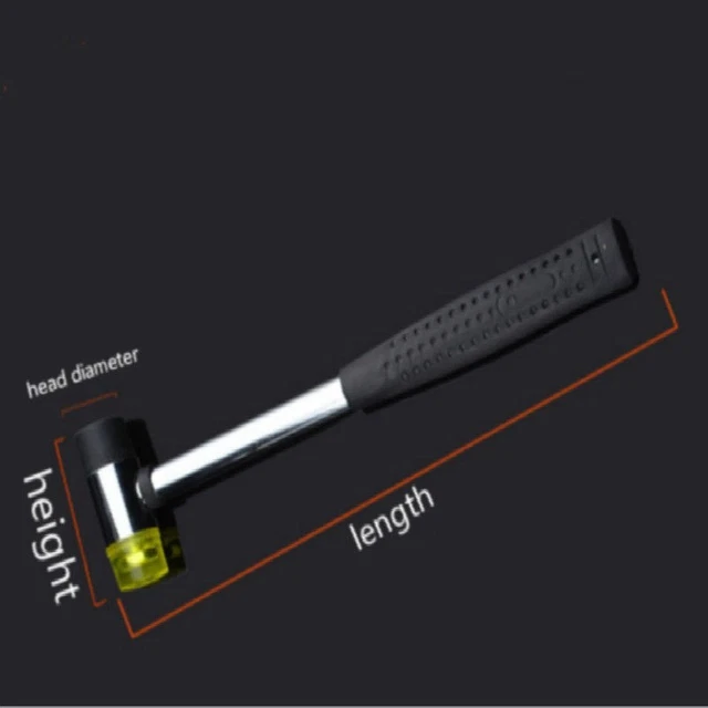 Multi-Style Caoutchouc Marteau Maillet Double Nylon Façade Poignée Douce Tuile