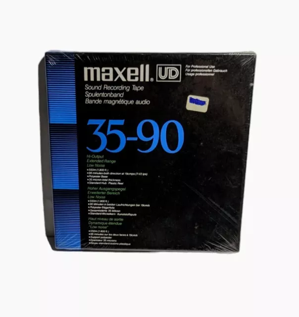 Maxell UD 35-90 (N) Hi-Output Extended Range Low Noise Reel to Reel New Sealed