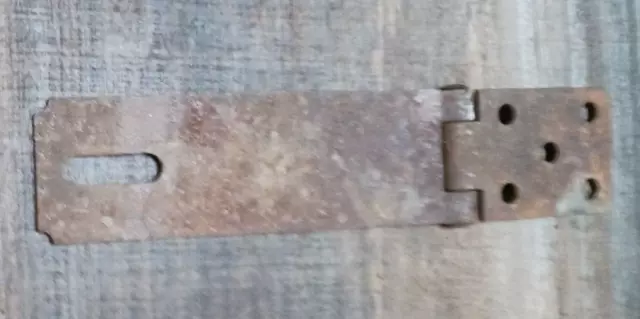 Vintage Rustic 8 5/8"L x 2"w Barn Door Hasp Latch Lock Chest Gate Padlock Hinged 2
