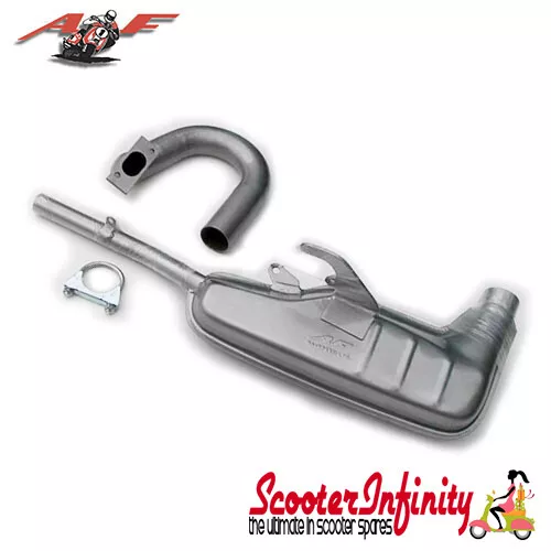 Exhaust AF Clubman 42mm (Silver) (Lambretta LI, SX, TV, GP - Series 1, 2 & 3)