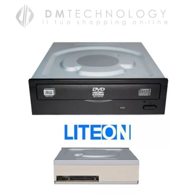 Masterizzatore Cd Dvd Interno Sata Liteon Ihas124-14 Nero Lettore Cd Dvd Desktop