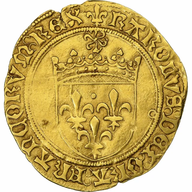 [#1275744] France, Charles VIII, Écu d'or au soleil, 1494-1498, Poitiers, 1st Ty