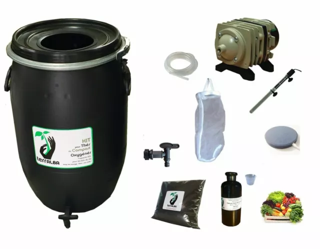 Kit TCO 120L Air ACO328 thé compost aéré tea compost brewer enrobage semences