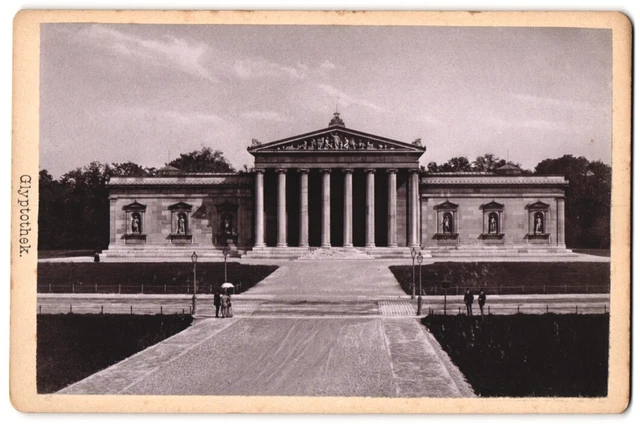 Fotografie Ferd. Finsterlin, München, Ansicht München, Partie an der Glyptothek