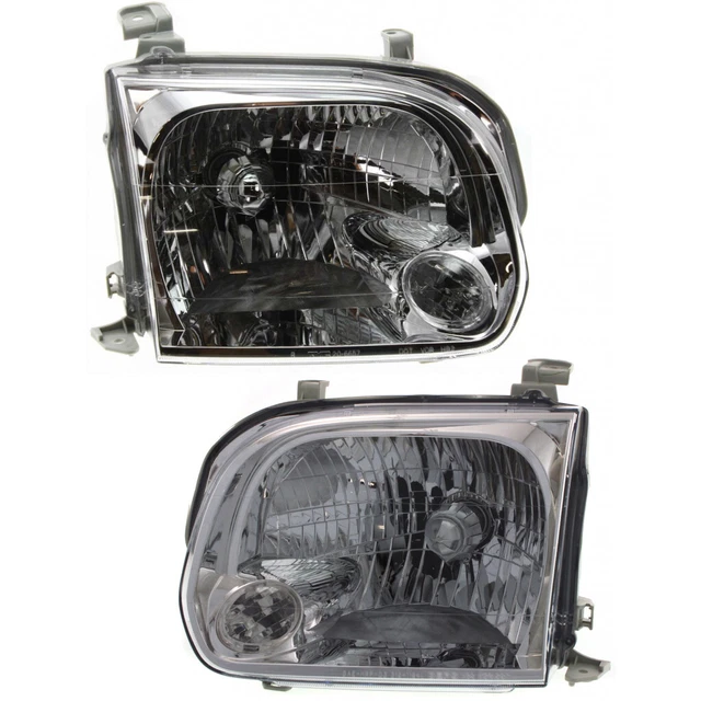 Fits 2005-2007 Toyota Sequoia Headlight Pair Side CAPA