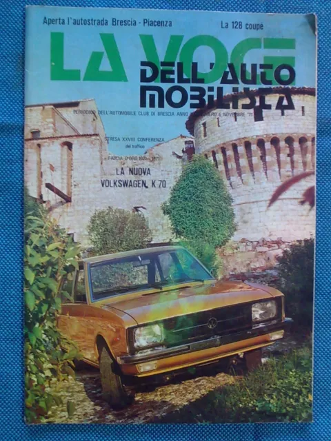LA VOCE DELL' AUTOMOBILISTA - ACI / BRESCIA - novembre 1971
