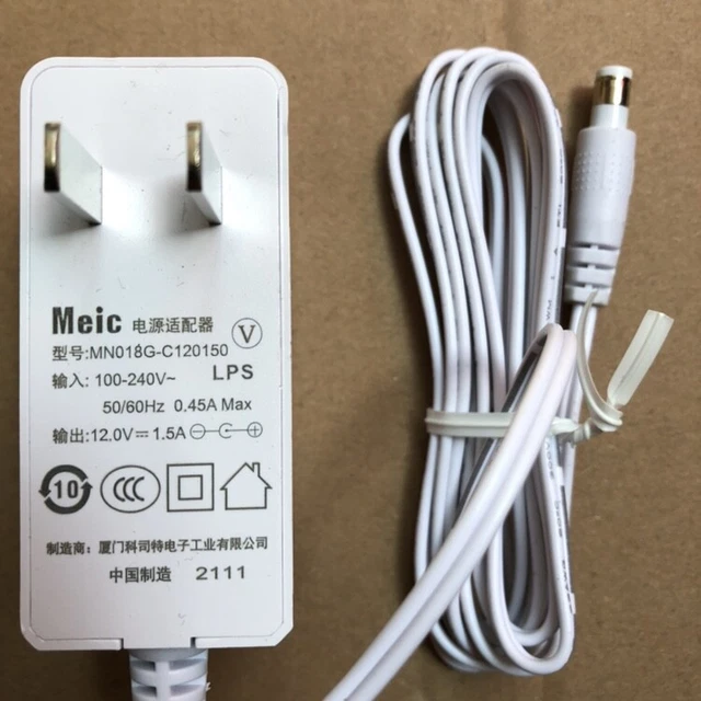 GENUINE MEIC MNO18G-C120150 AC Adaptor 12V 1.5A Power Supply EUR 12,43 ...