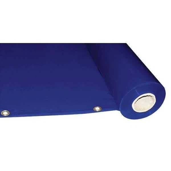 WESTWARD Welding Curtain Roll, 75ft. W, 5 ft., Blue 22RN55