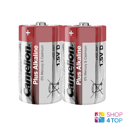 Camelion 6 Camelion D Plus Piles Alcalines LR20 MN1300 AM1 E95 1.5V 2BL Exp 2028 Neuf 