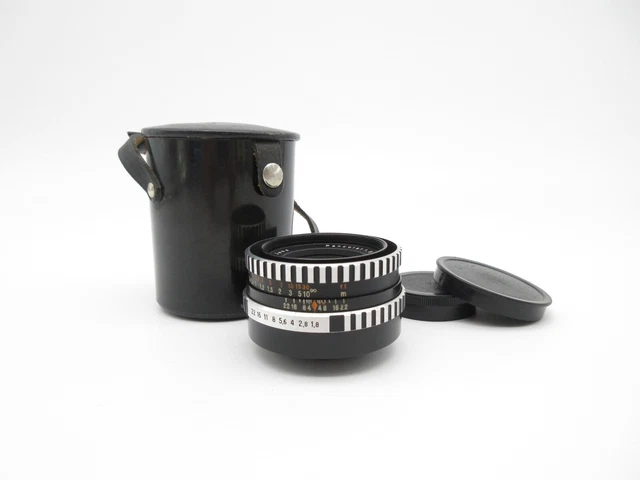 M42 Carl Zeiss Jena Pancolar 1.8/50 mm 8 Blades Zebra Thorium Objektiv neuwertig