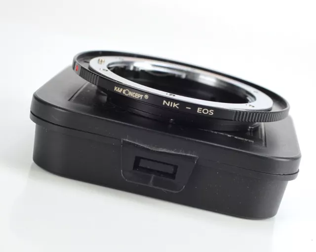 K&F Concept Lens Adapter For Nikon Mount Lens To Canon EOS Mount Camera & Case