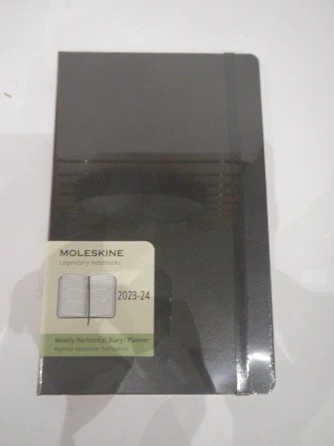 Moleskine : Agenda Sett.le 18 Mesi Large Rigida 13X21 Cm Sett.le Orizz. Nero