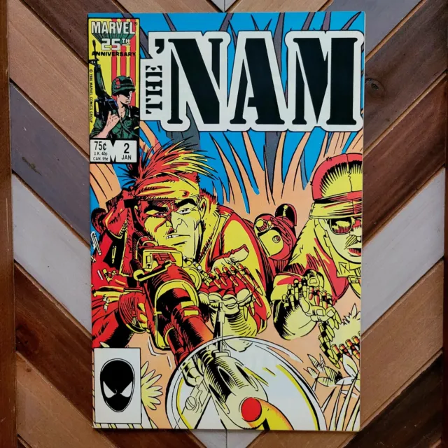 The 'NAM #2 NM- (Marvel 1986) HIGH GRADE 2nd Issue, "Dust Off!" (Golden art)